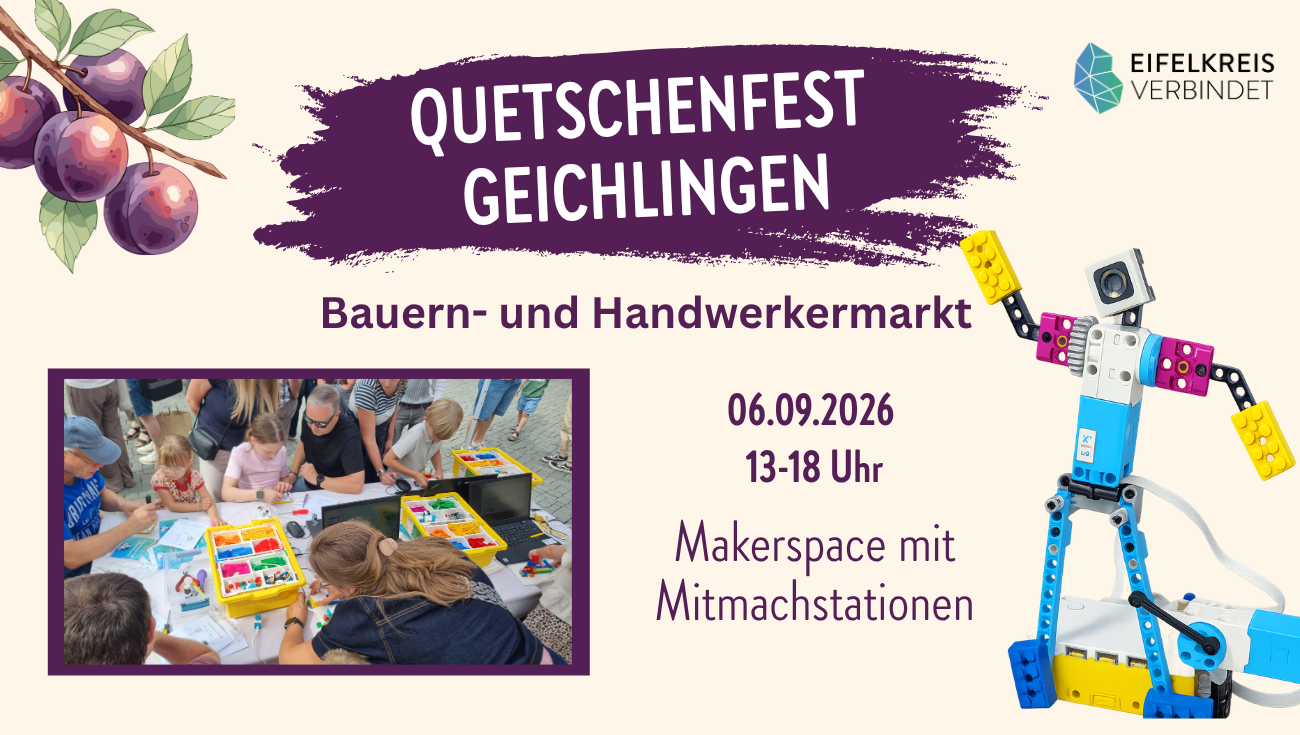 Der Makerspace zu Gast auf dem Quetschenfest in Geichlingen 2026